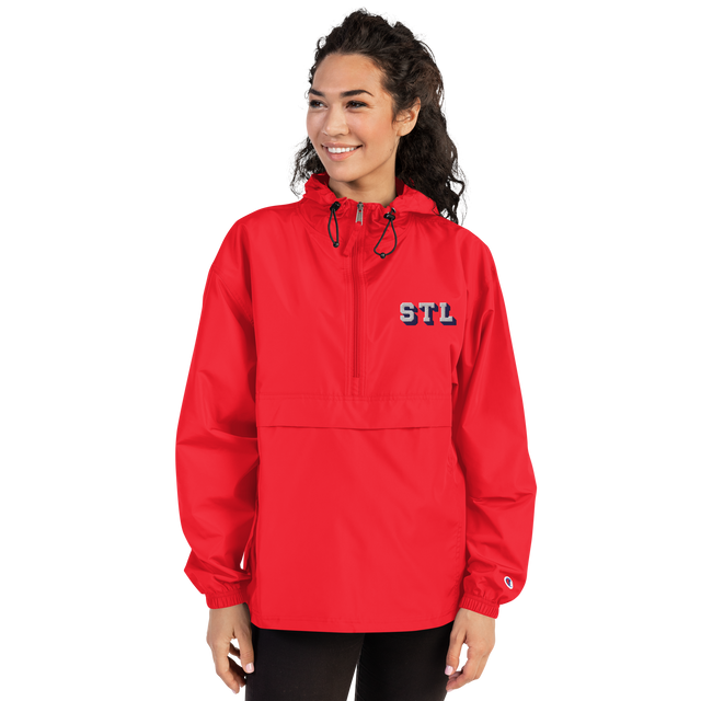 STL Block Shadow Champions Pullover Jacket Red