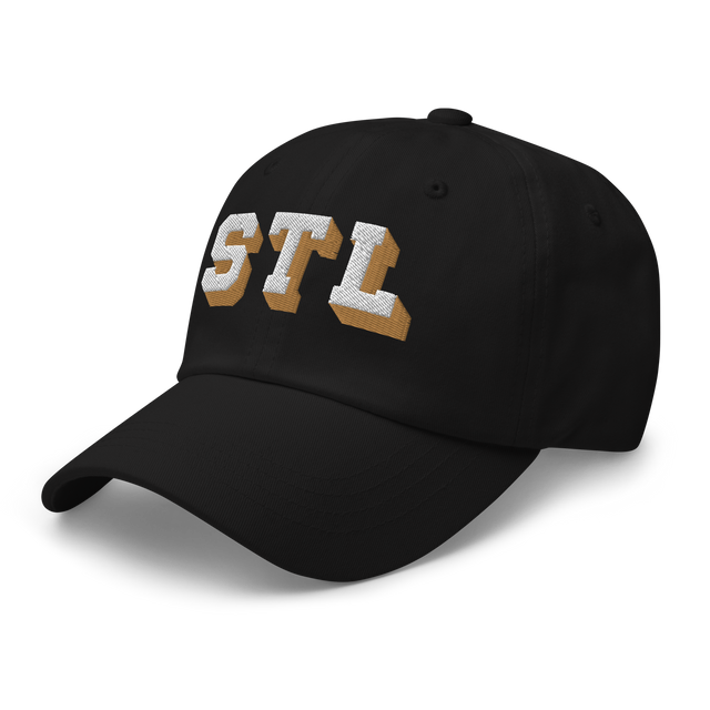 STL Block Shadow White/Gold Ballcap