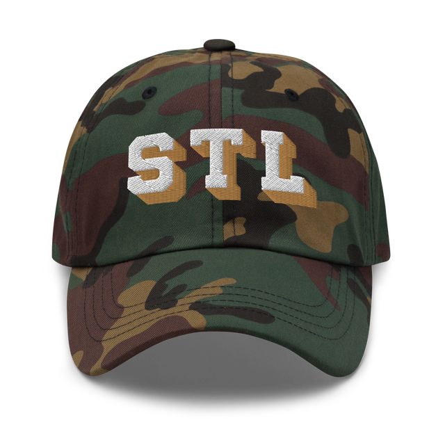 STL Block Shadow White/Gold Ballcap