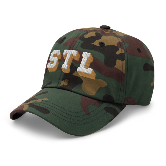 STL Block Shadow White/Gold Ballcap