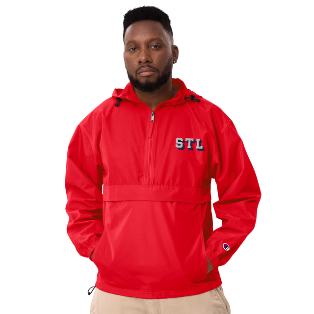 STL Block Shadow Champions Pullover Jacket Red