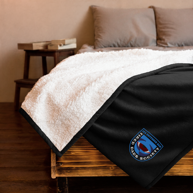 Tired Dads Society Sherpa Blanket