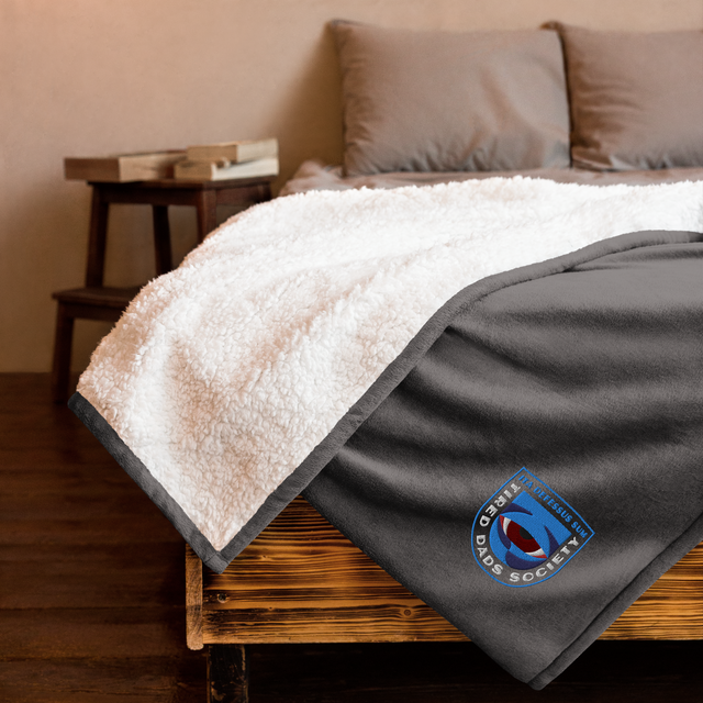 Tired Dads Society Sherpa Blanket