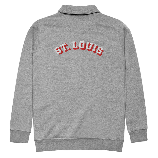 STL Block Shadow Embroidered Fleece Pullover