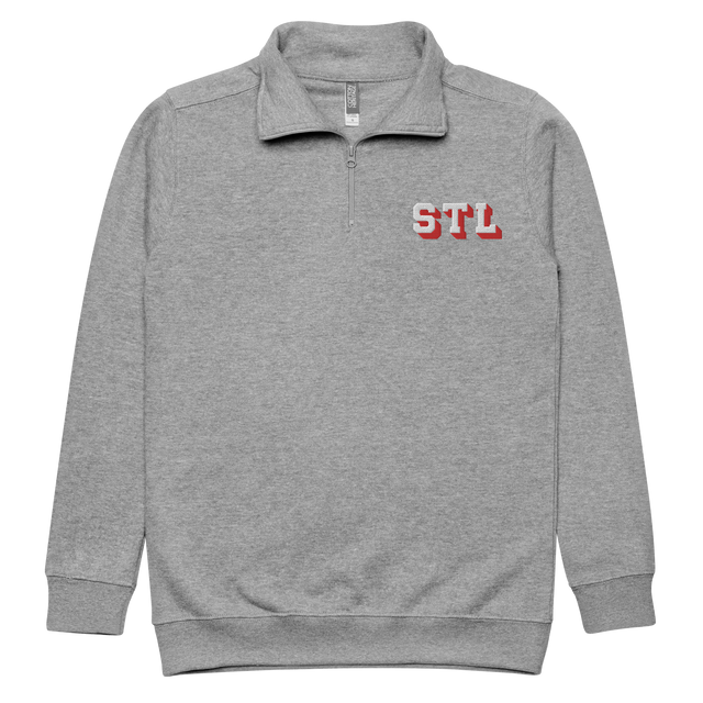 STL Block Shadow Embroidered Fleece Pullover