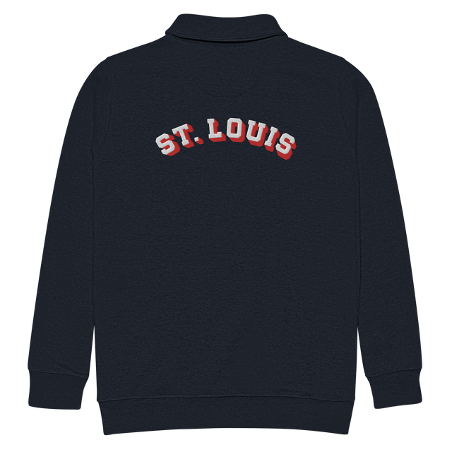 STL Block Shadow Embroidered Fleece Pullover