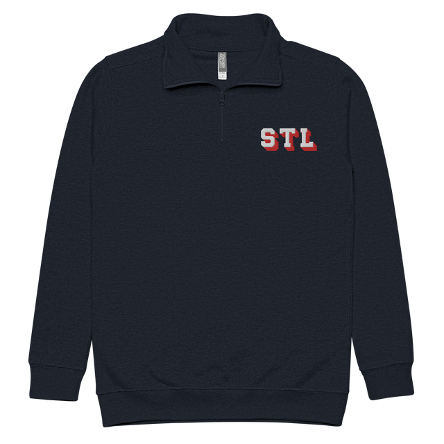 STL Block Shadow Embroidered Fleece Pullover