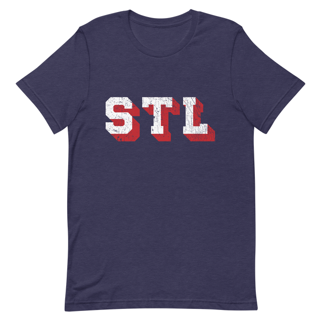 STL Block Shadow White/Red Blue T-Shirt