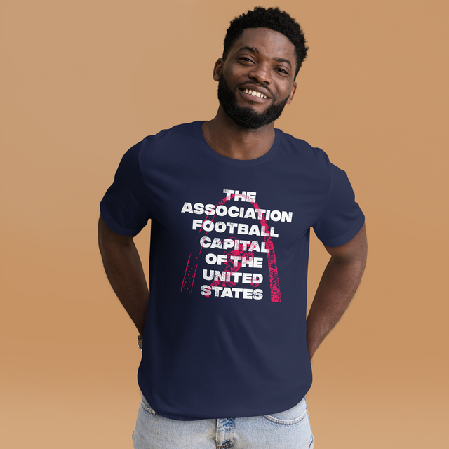 Association Football Capital T-Shirt Navy