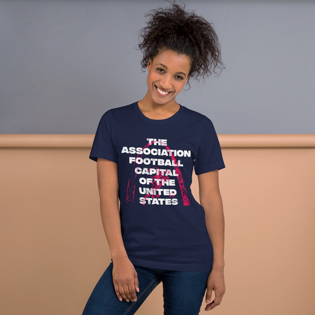 Association Football Capital T-Shirt Navy