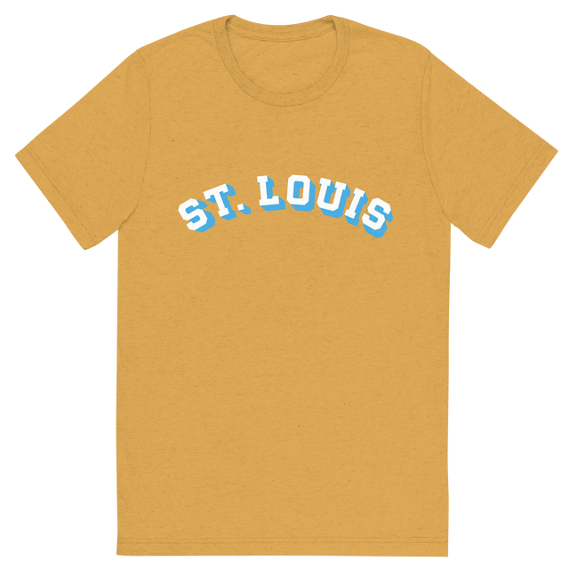 St. Louis Block Shadow White/Light Blue T-Shirt