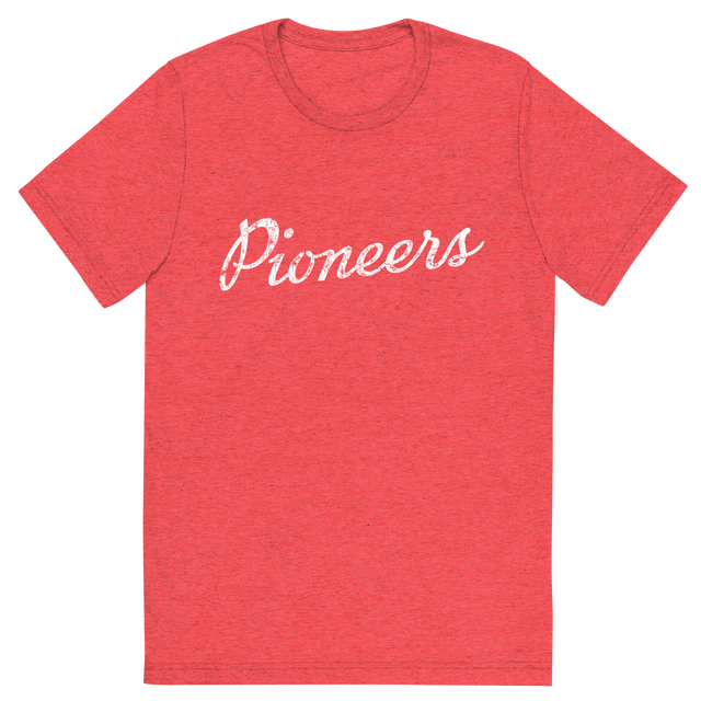 Pioneers Script T-Shirt - Red