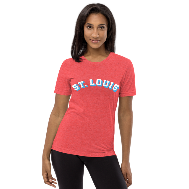 St. Louis Block Shadow White/Light Blue T-Shirt