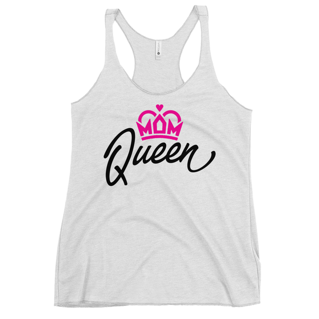 Mom Queen Tank Top White