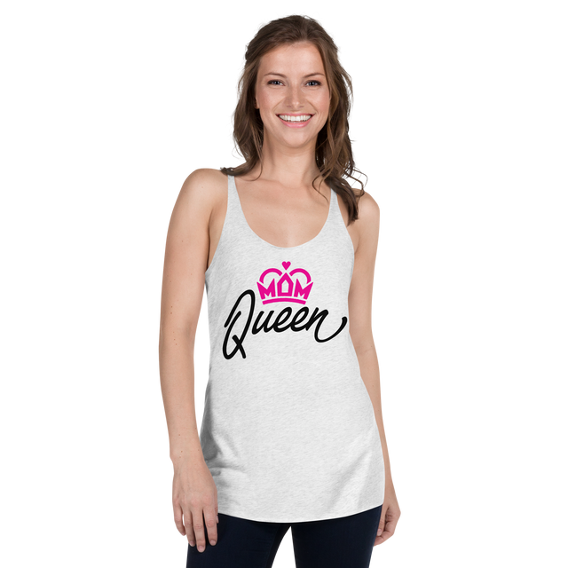 Mom Queen Tank Top White